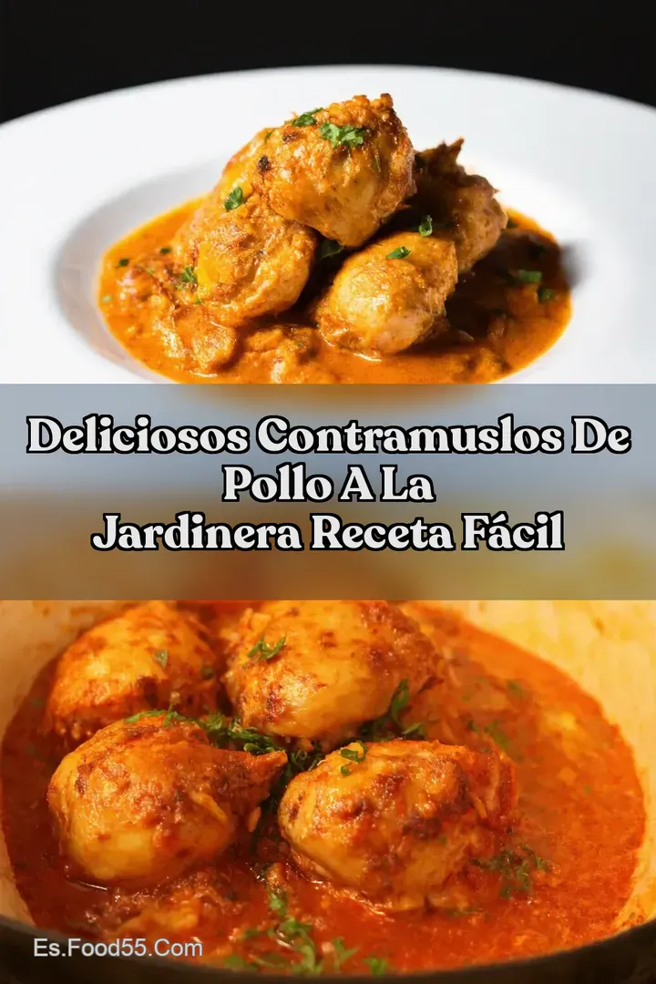 Deliciosos Contramuslos de Pollo a la Jardinera Receta F&aacute;cil