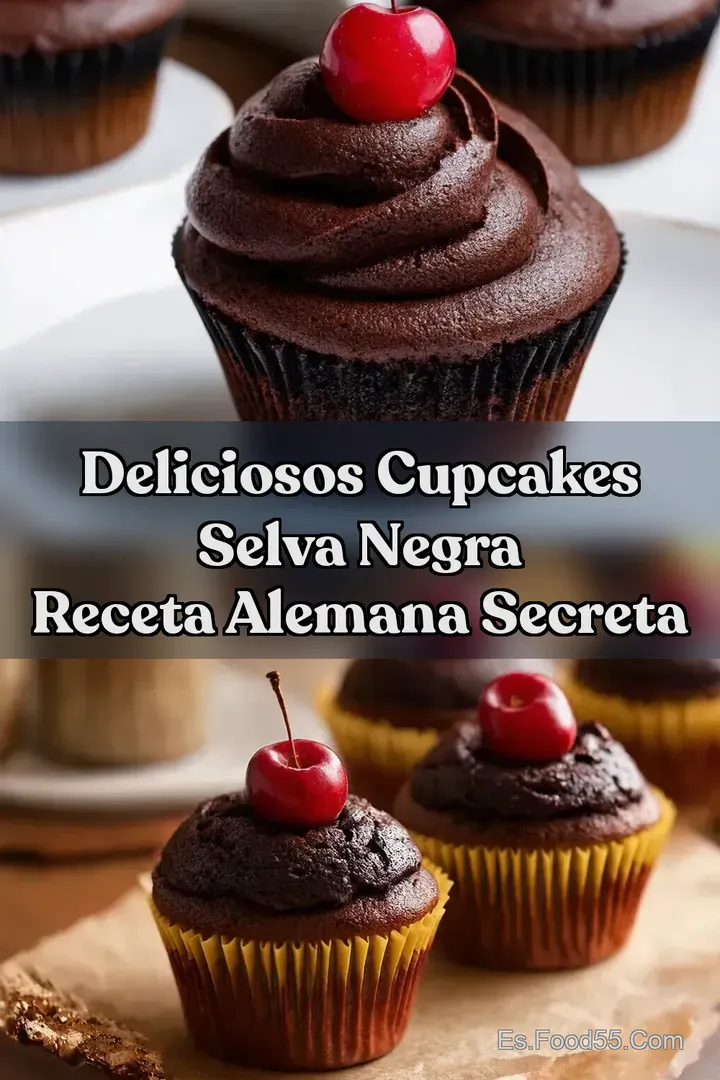 Deliciosos Cupcakes Selva Negra Receta Alemana Secreta