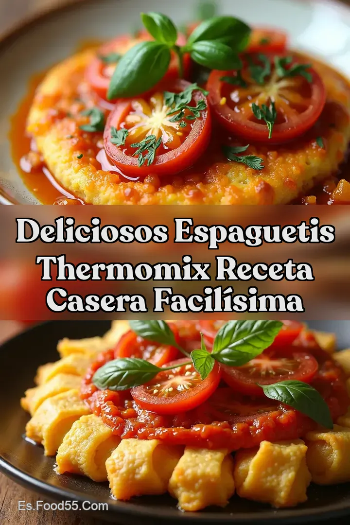 Deliciosos Espaguetis Thermomix Receta Casera Facil&iacute;sima
