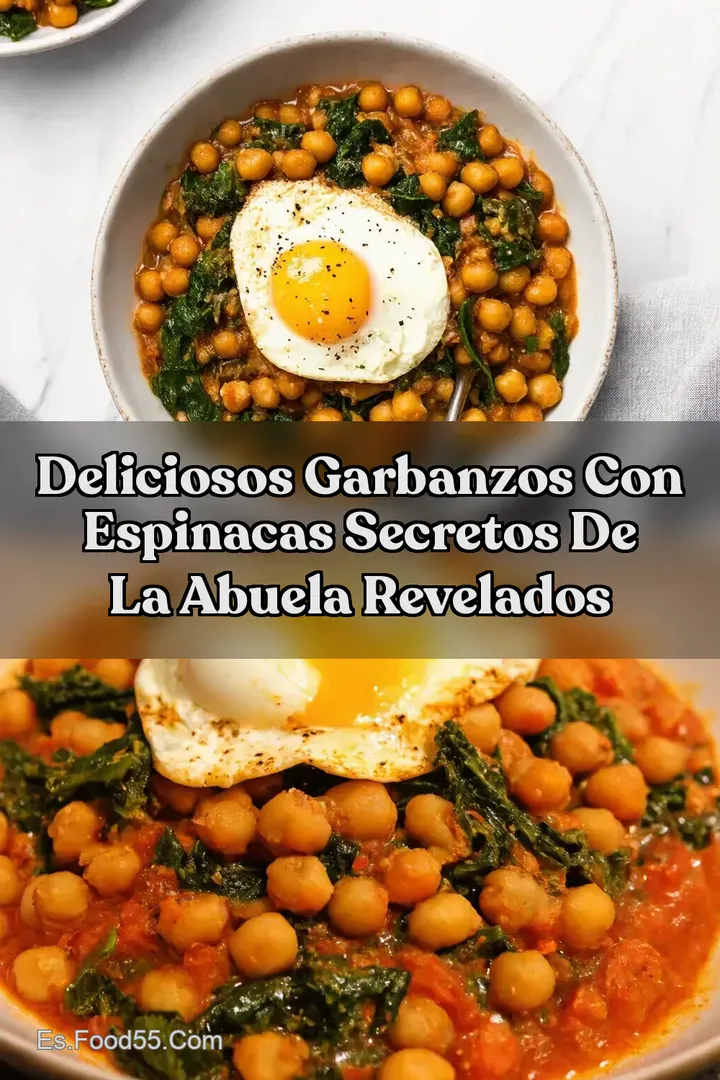 Deliciosos Garbanzos Con Espinacas Secretos de la Abuela Revelados
