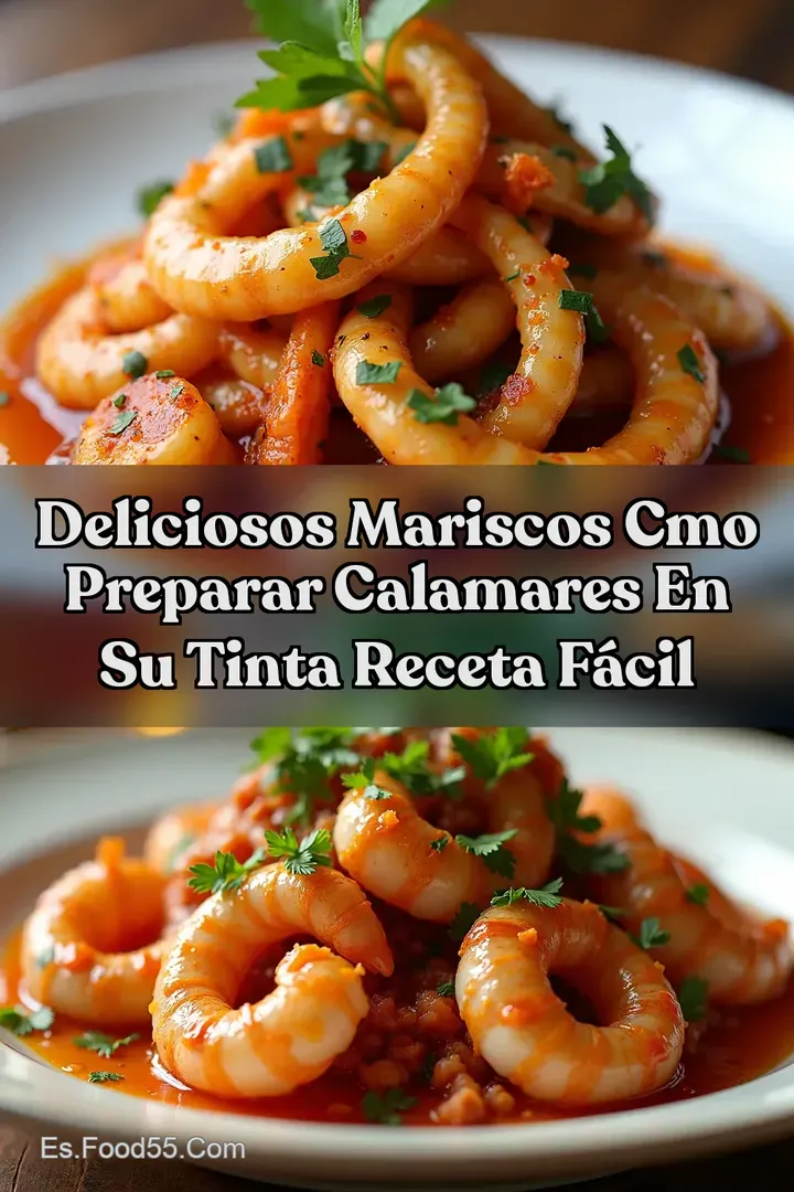 Deliciosos Mariscos Cmo Preparar Calamares en su Tinta Receta F&aacute;cil