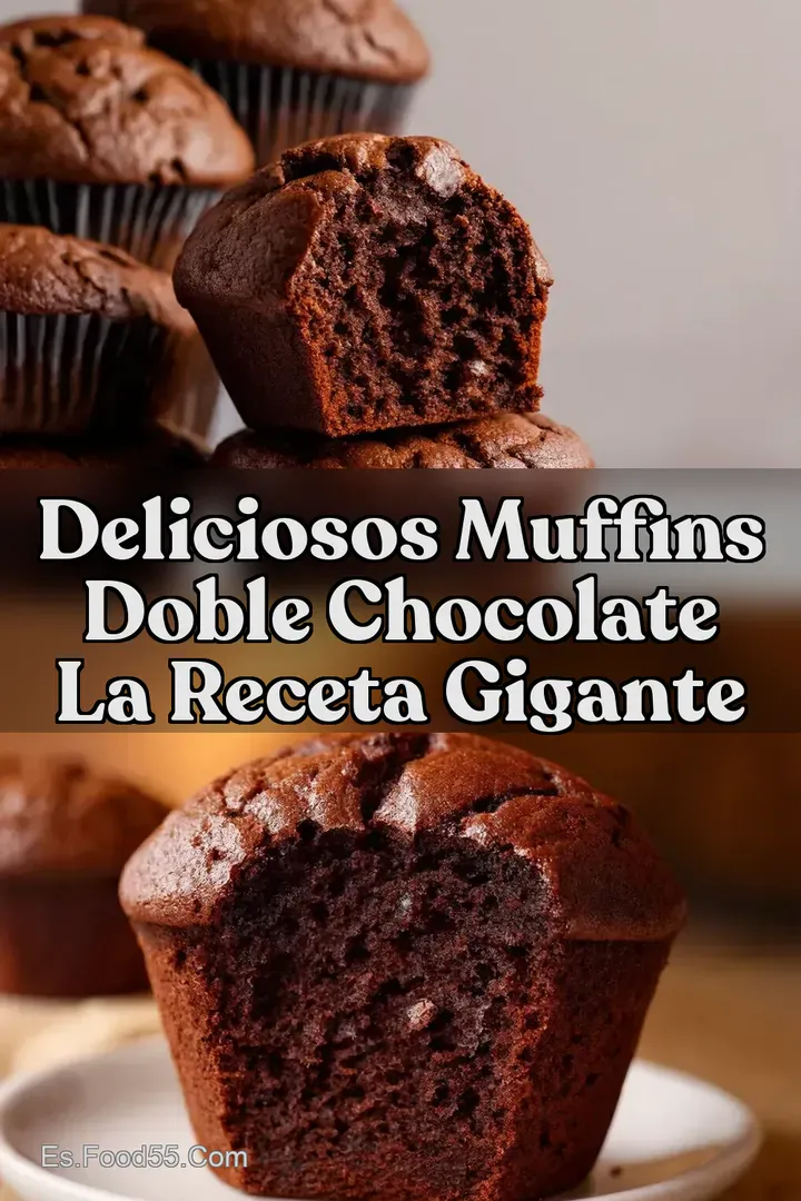 Deliciosos Muffins Doble Chocolate La Receta Gigante