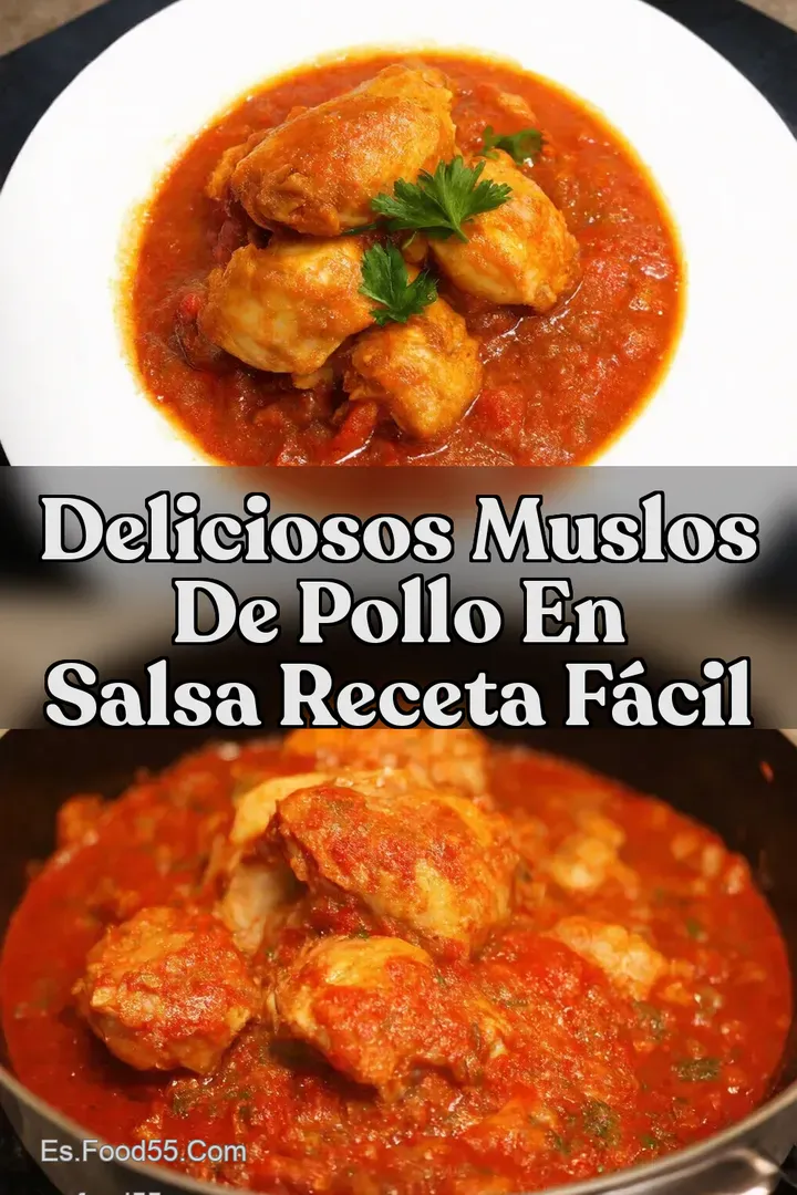 Deliciosos Muslos de Pollo en Salsa Receta F&aacute;cil