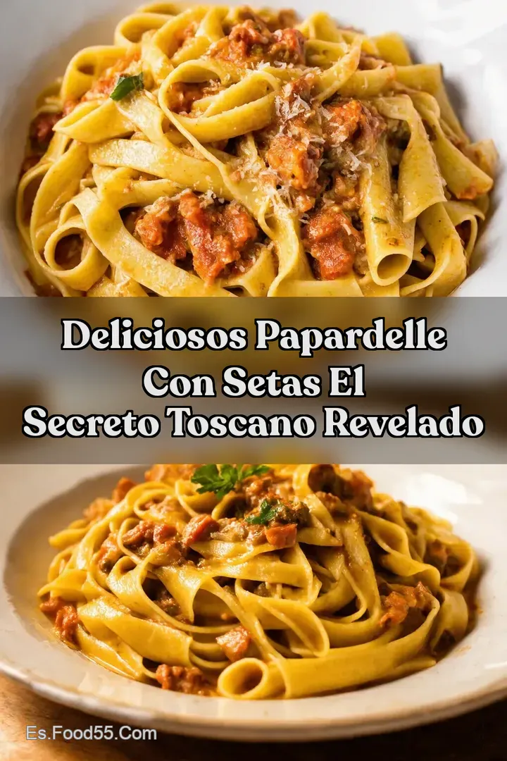 Deliciosos Papardelle con Setas El Secreto Toscano Revelado