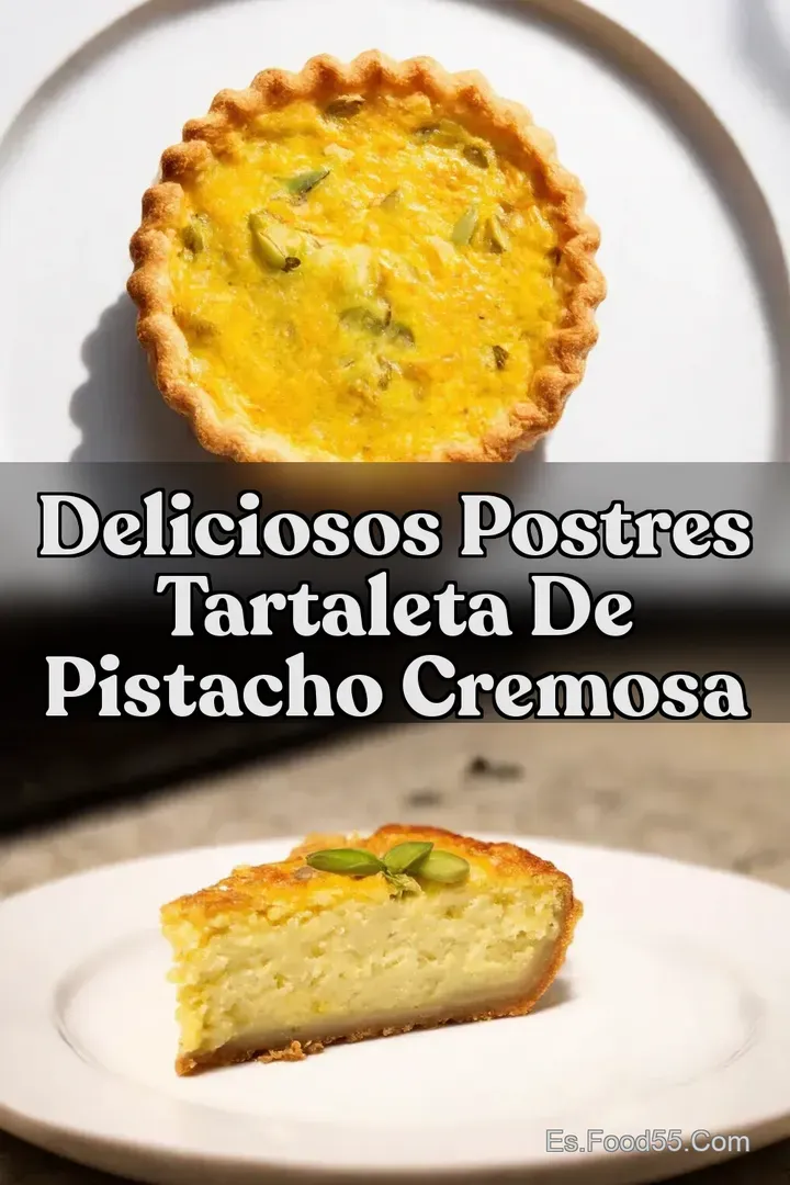 Deliciosos Postres Tartaleta De Pistacho Cremosa