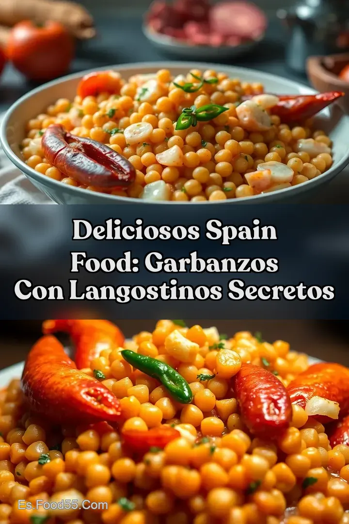 Deliciosos Spain Food: Garbanzos con Langostinos Secretos
