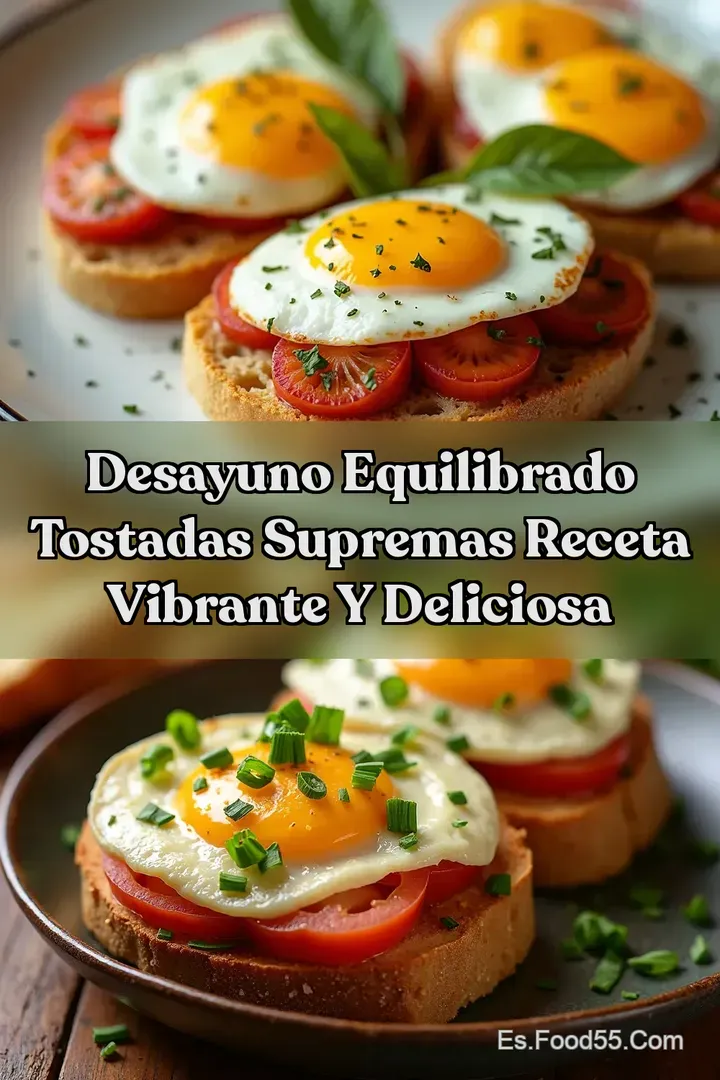 Desayuno Equilibrado Tostadas Supremas Receta Vibrante y Deliciosa