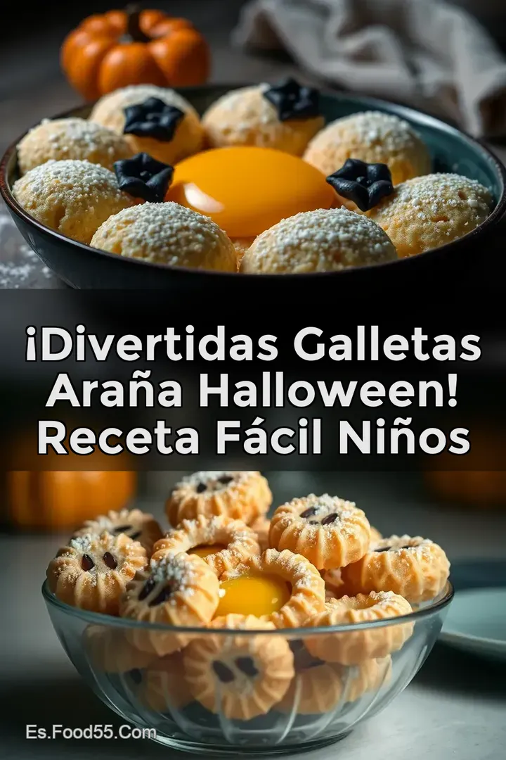 &iexcl;Divertidas Galletas Ara&ntilde;a Halloween! Receta F&aacute;cil Ni&ntilde;os