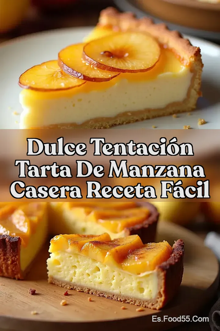 Dulce Tentaci&oacute;n Tarta de Manzana Casera Receta F&aacute;cil