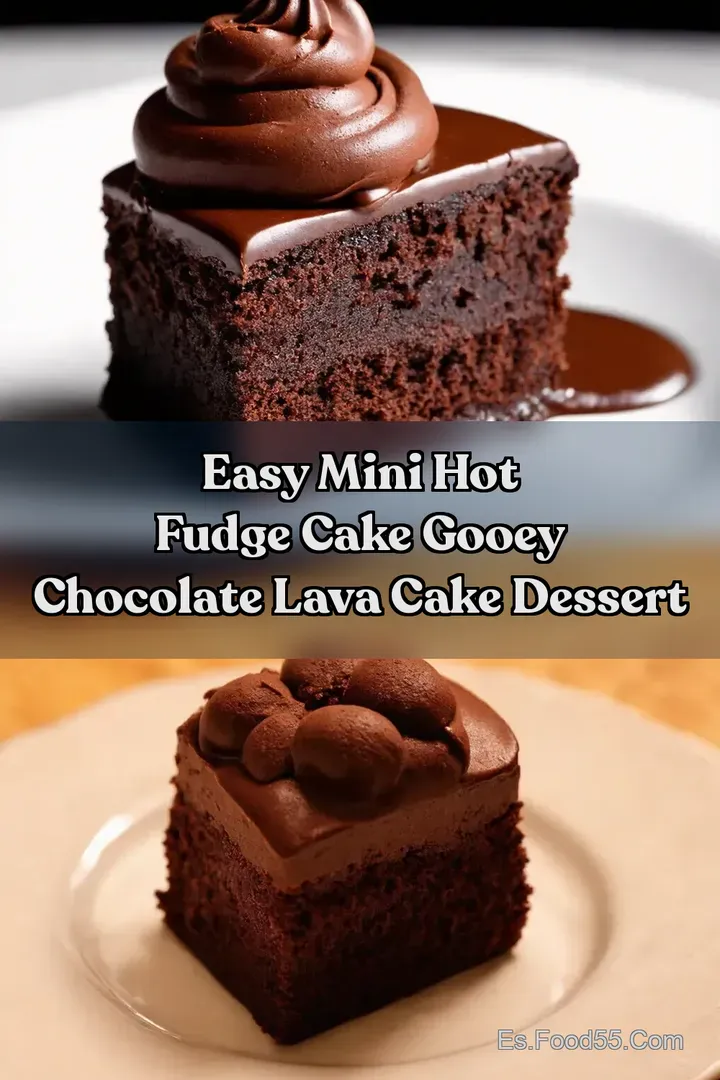 Easy Mini Hot Fudge Cake Gooey Chocolate Lava Cake Dessert