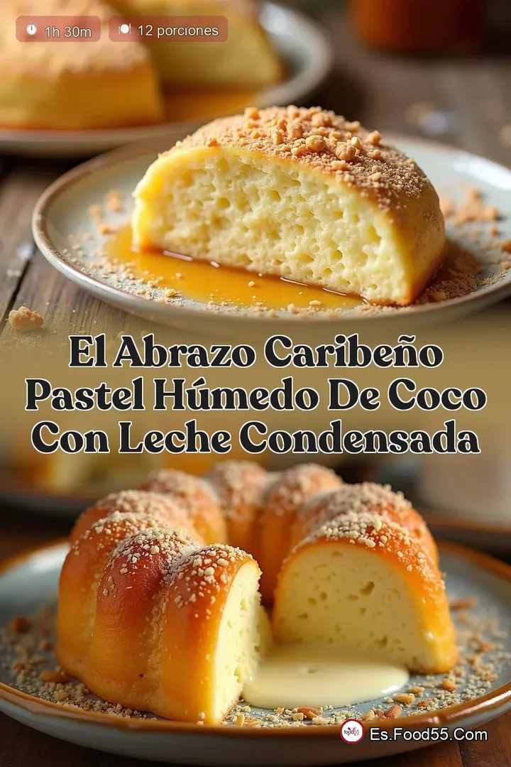 El Abrazo Caribe&ntilde;o Pastel H&uacute;medo de Coco con Leche Condensada