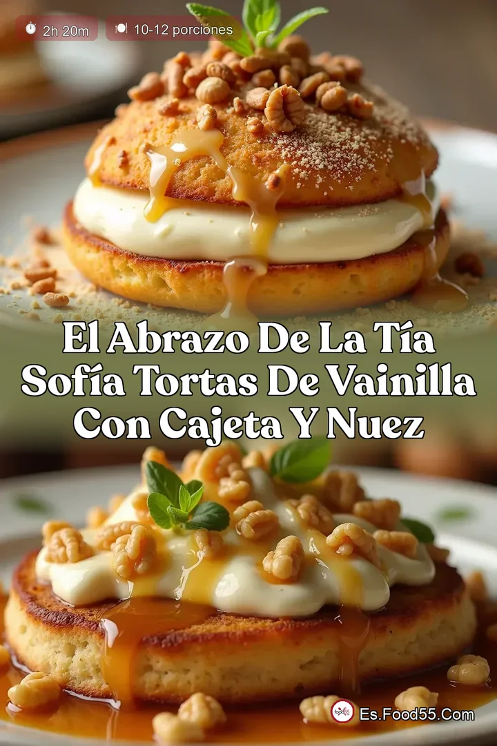 El Abrazo de la T&iacute;a Sof&iacute;a Tortas de Vainilla con Cajeta y Nuez