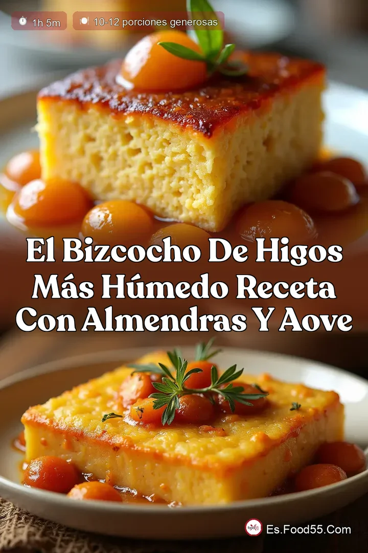 El Bizcocho de Higos m&aacute;s H&uacute;medo Receta con Almendras y AOVE