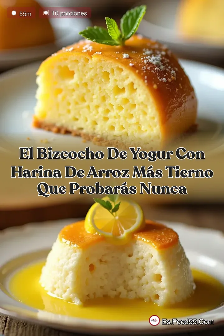 El Bizcocho de Yogur con Harina de Arroz m&aacute;s tierno que probar&aacute;s nunca