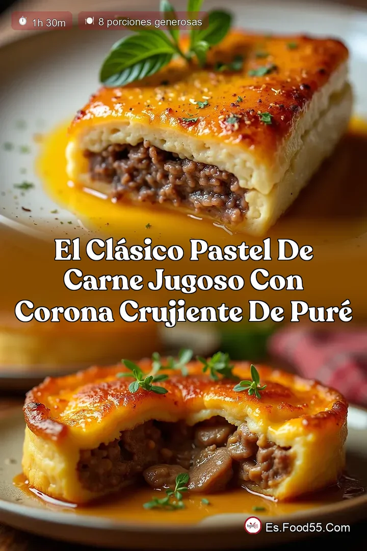 El Cl&aacute;sico Pastel de Carne Jugoso con Corona Crujiente de Pur&eacute;