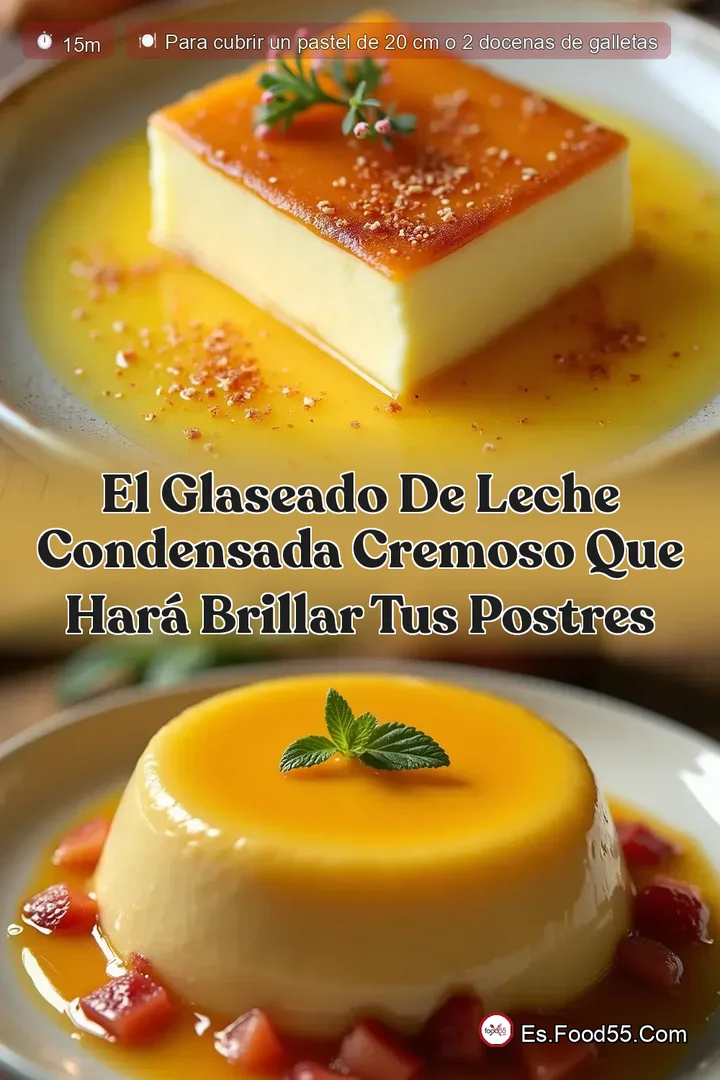 El Glaseado de Leche Condensada Cremoso que Har&aacute; Brillar Tus Postres