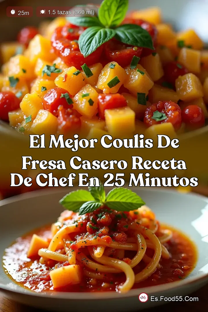 El Mejor Coulis de Fresa Casero Receta de Chef en 25 Minutos