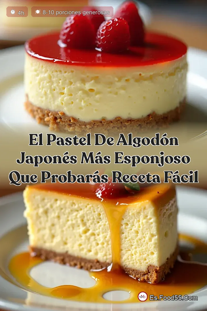 El Pastel de Algod&oacute;n Japon&eacute;s M&aacute;s Esponjoso que Probar&aacute;s Receta F&aacute;cil