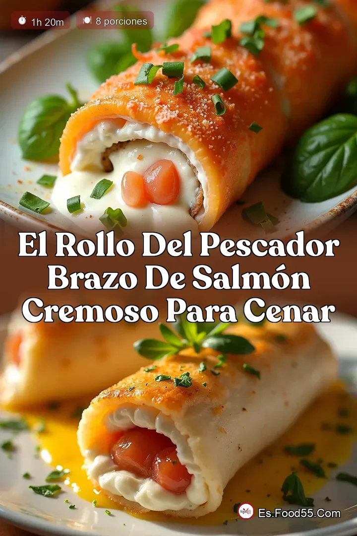 El Rollo del Pescador Brazo de Salm&oacute;n Cremoso para Cenar