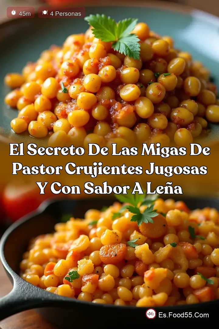 El Secreto de las Migas de Pastor Crujientes Jugosas y con Sabor a Le&ntilde;a