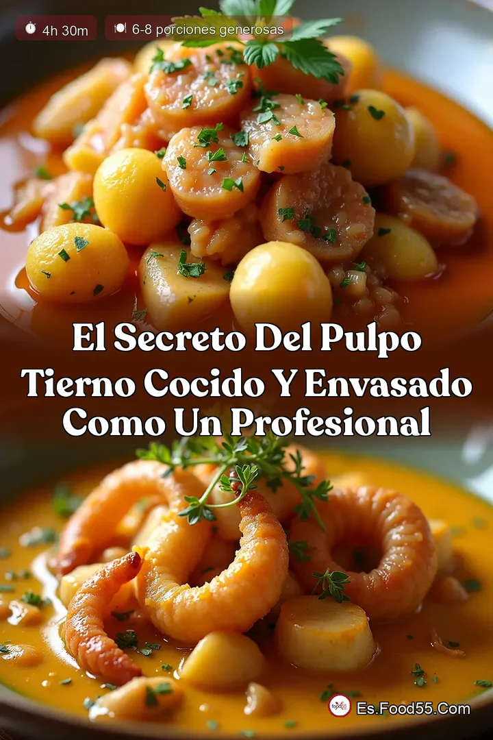 El Secreto del Pulpo Tierno Cocido y Envasado como un Profesional