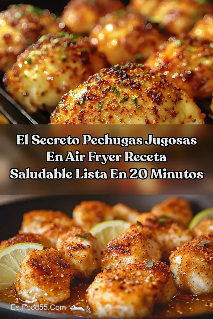 El Secreto Pechugas Jugosas en Air Fryer Receta Saludable lista en 20 Minutos