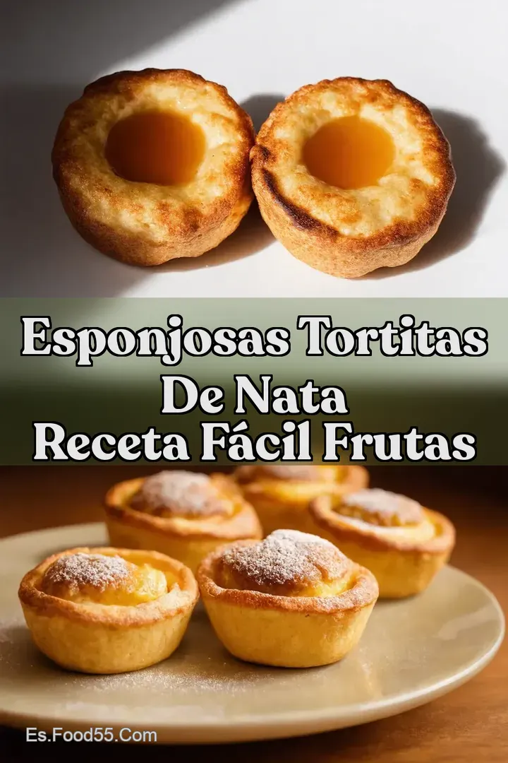 Esponjosas Tortitas de Nata Receta F&aacute;cil Frutas