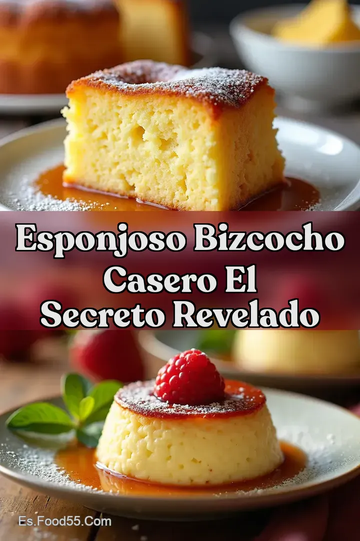 Esponjoso Bizcocho Casero El Secreto Revelado