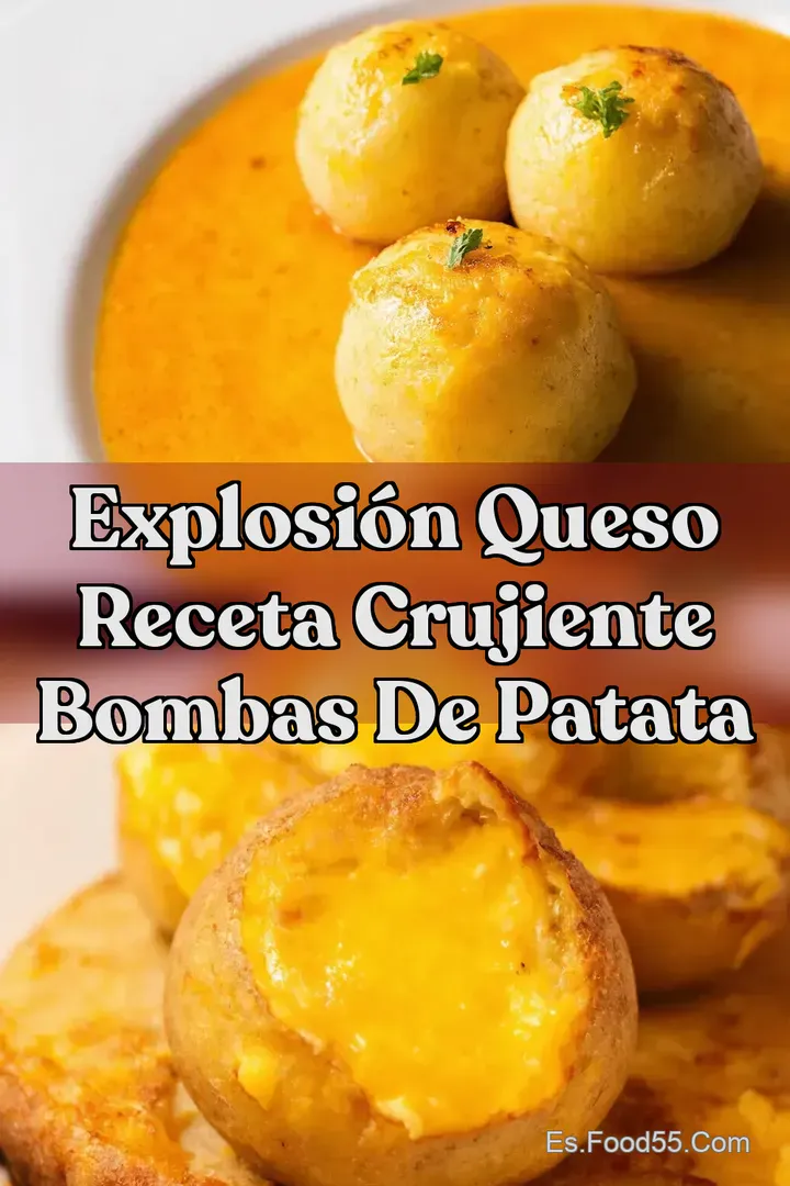 Explosi&oacute;n Queso Receta Crujiente Bombas de Patata