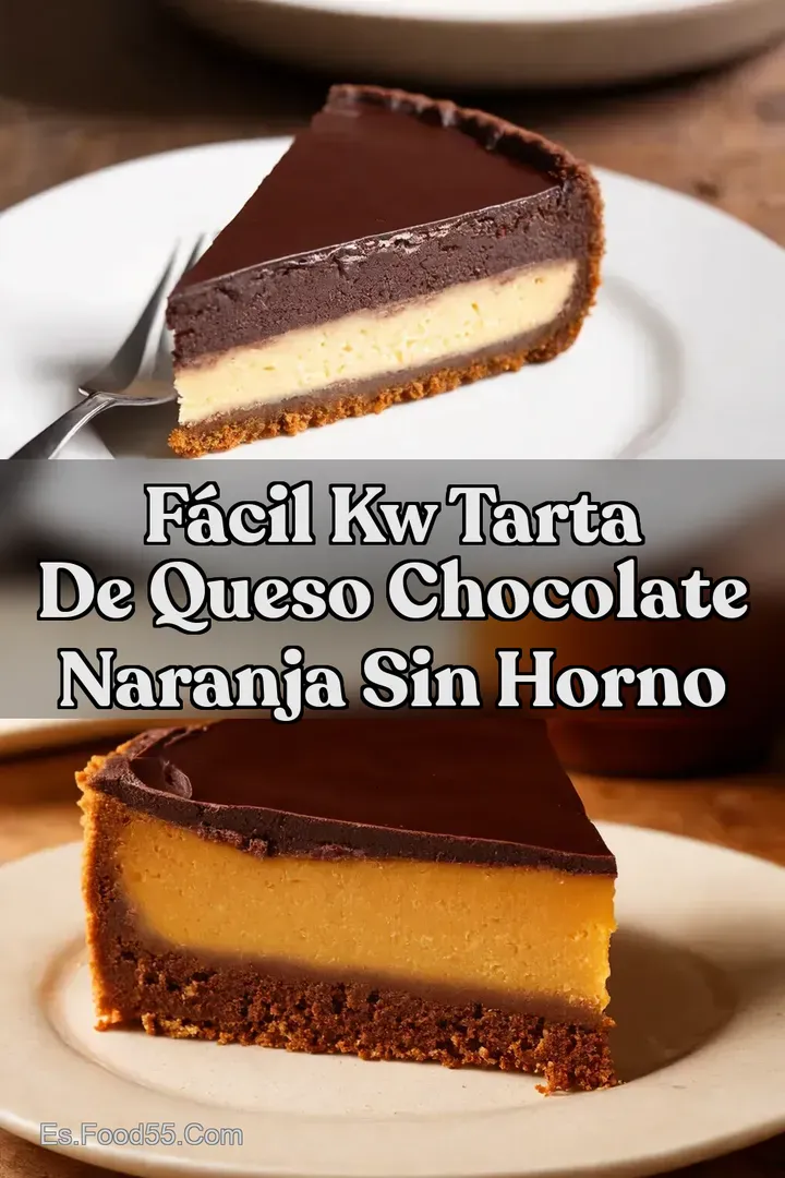 F&aacute;cil kw Tarta de Queso Chocolate Naranja Sin Horno
