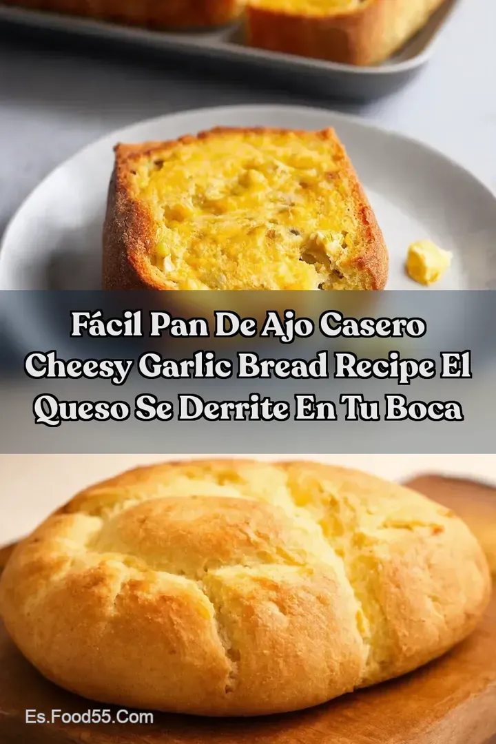 F&aacute;cil Pan de Ajo Casero Cheesy Garlic Bread Recipe El Queso Se Derrite en Tu Boca