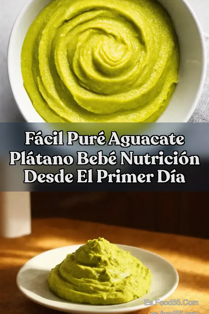 F&aacute;cil Pur&eacute; Aguacate Pl&aacute;tano Beb&eacute; Nutrici&oacute;n Desde el Primer D&iacute;a