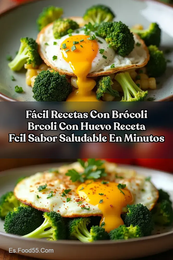 F&aacute;cil Recetas con Br&oacute;coli Brcoli con huevo receta fcil Sabor Saludable en Minutos