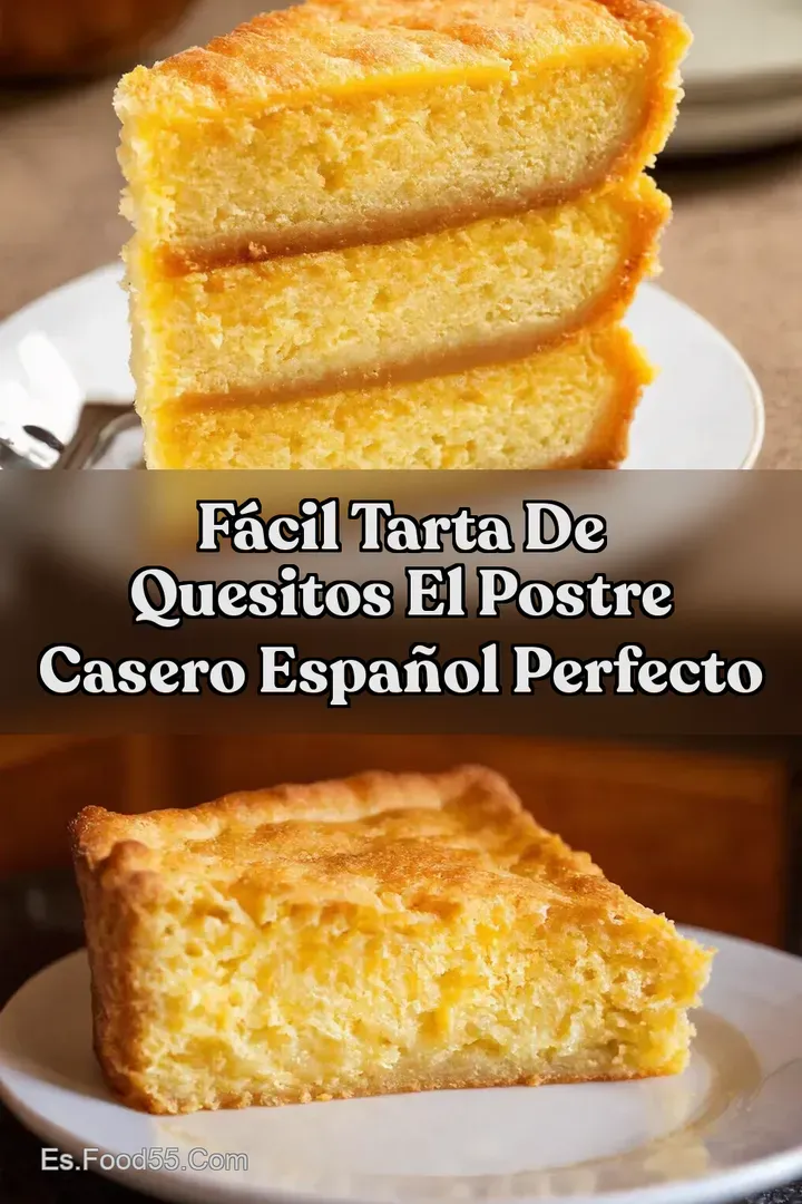 F&aacute;cil Tarta de Quesitos El Postre Casero Espa&ntilde;ol Perfecto