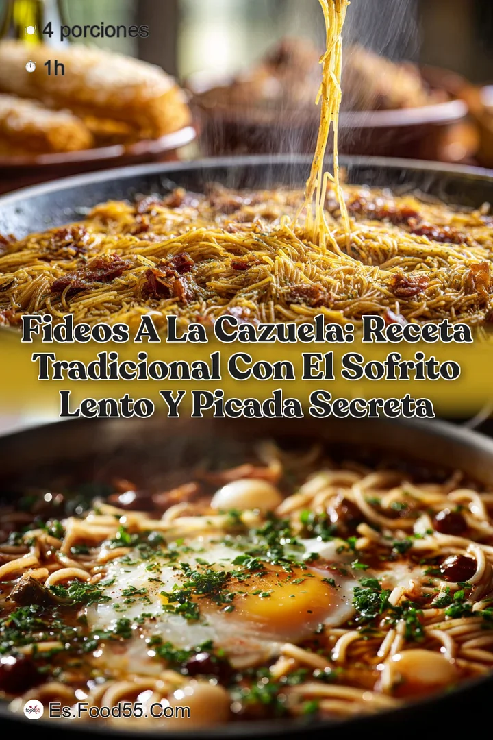 Fideos a la Cazuela: Receta tradicional con el sofrito lento y picada secreta