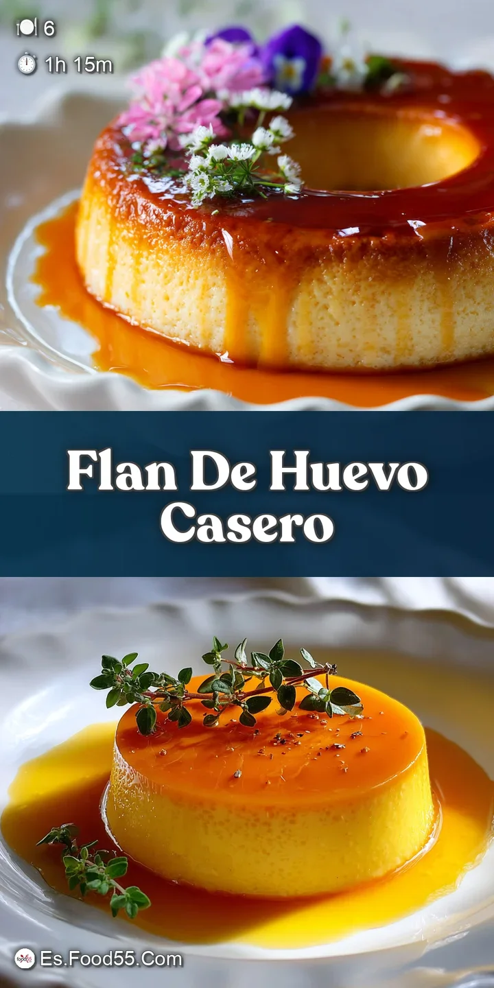 Close-up of a jiggly, baked custard flan. Smooth, creamy texture with a rich caramel layer. Perfect traditional treat, Al ...