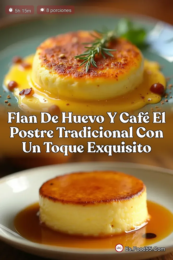 Flan de Huevo y Caf&eacute; El Postre Tradicional con un Toque Exquisito