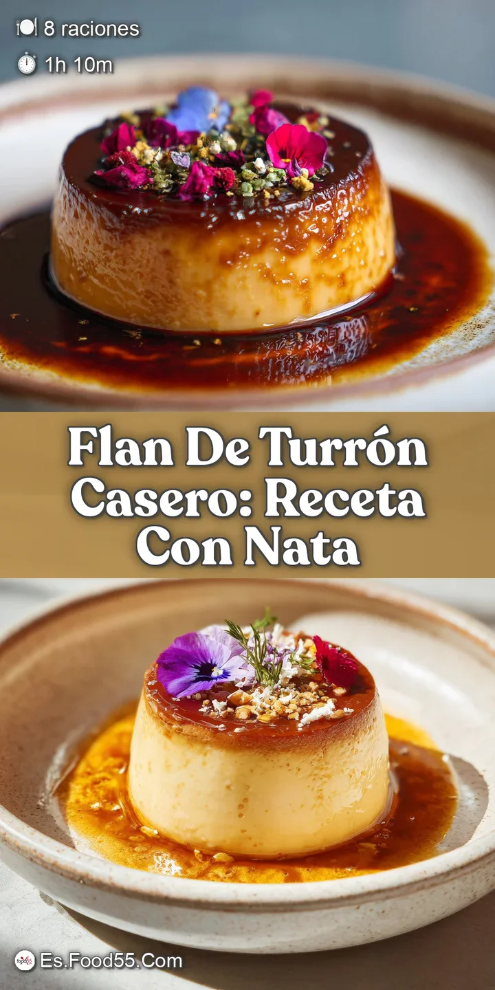 Close-up of luscious flan; its smooth, light brown surface reflects light. Notice the glistening caramel and creamy texture.