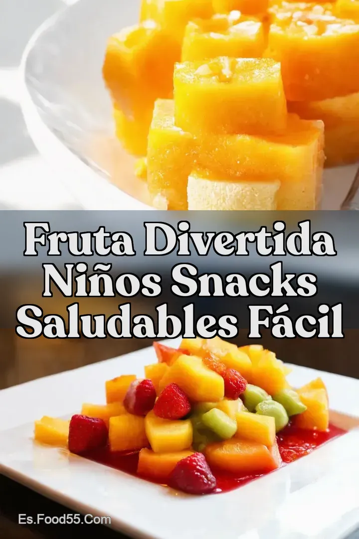 Fruta Divertida Ni&ntilde;os Snacks Saludables F&aacute;cil