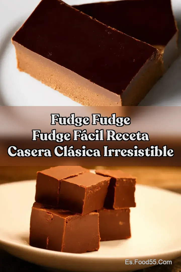 Fudge Fudge Fudge F&aacute;cil Receta Casera Cl&aacute;sica Irresistible