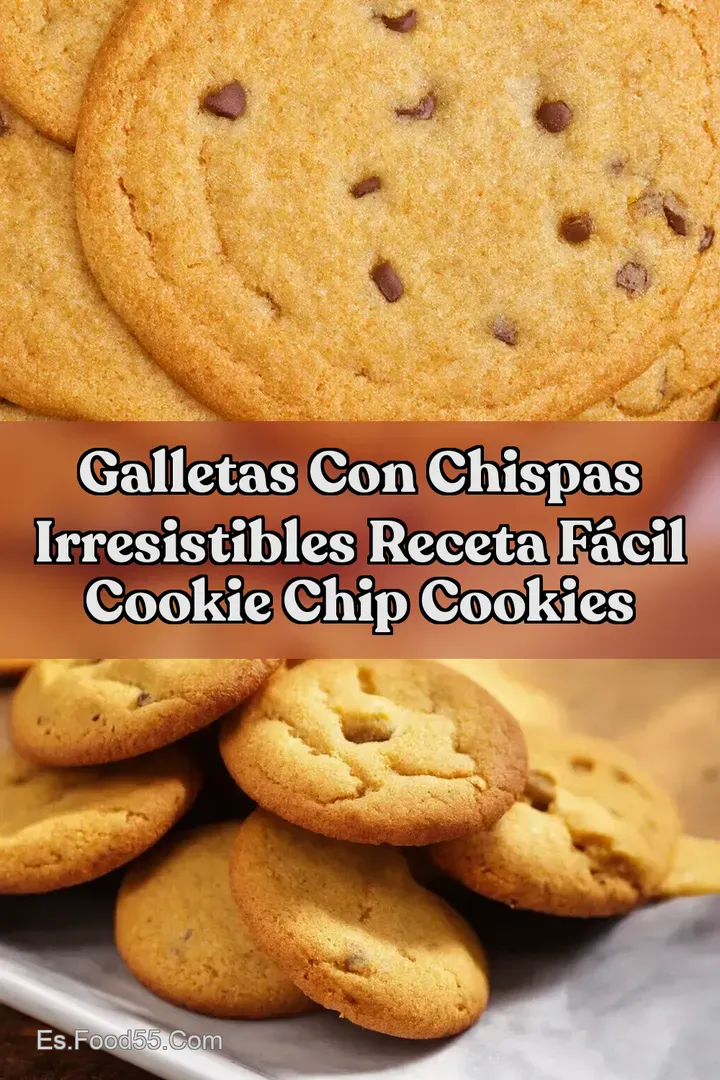 Galletas con Chispas Irresistibles Receta F&aacute;cil Cookie Chip Cookies