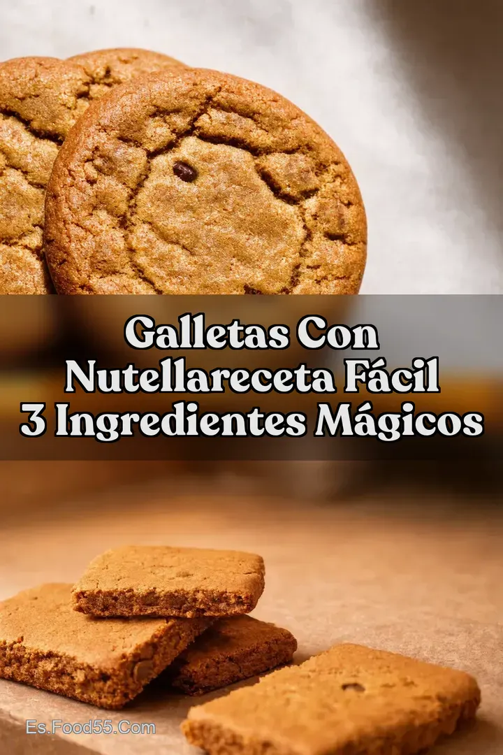 Galletas con NutellaReceta F&aacute;cil 3 Ingredientes M&aacute;gicos