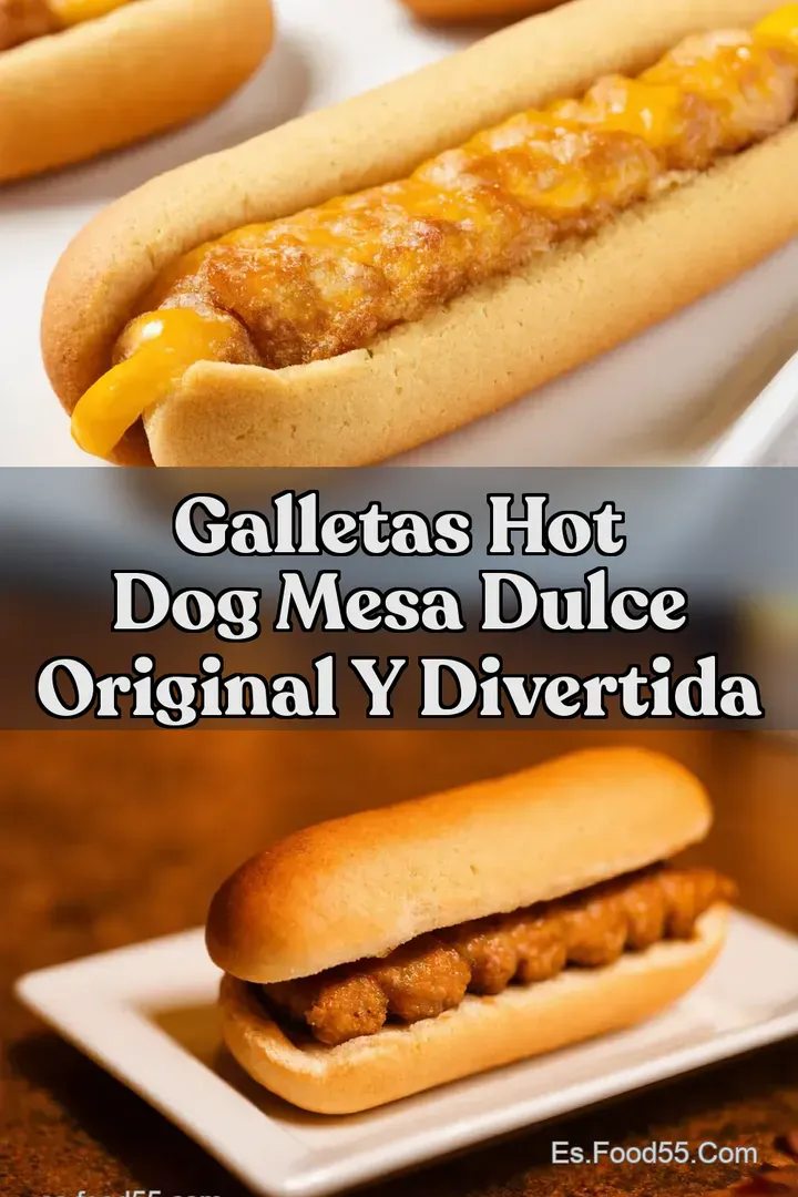 Galletas Hot Dog Mesa Dulce Original y Divertida