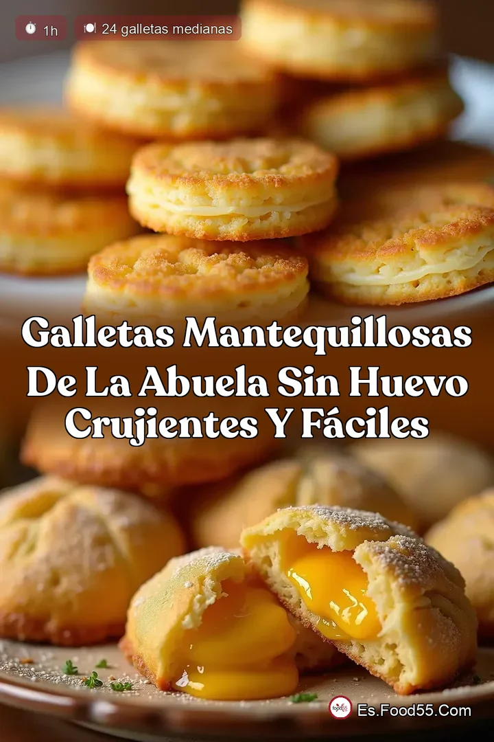 Galletas Mantequillosas de la Abuela Sin Huevo Crujientes y F&aacute;ciles