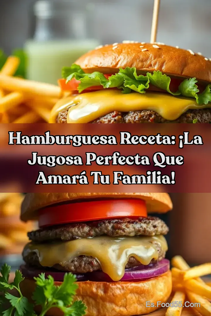 Hamburguesa Receta: &iexcl;La Jugosa Perfecta que Amar&aacute; tu Familia!
