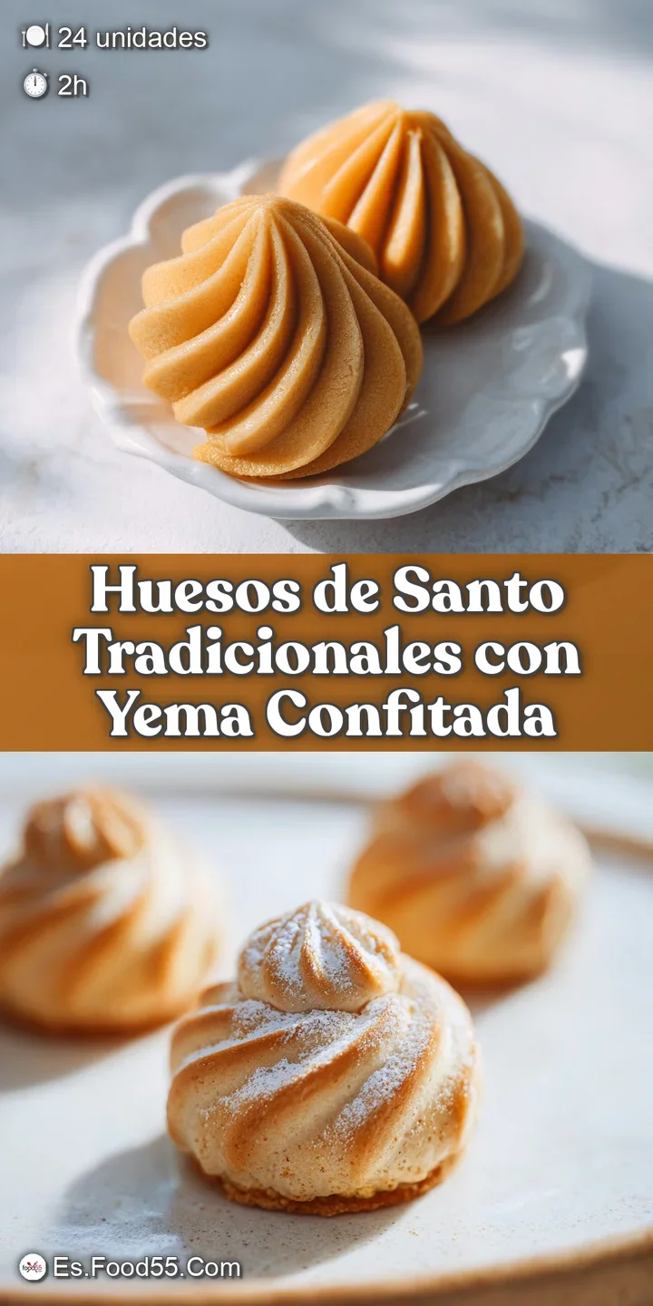Close-up of a Hueso de Santo; the smooth, ivory marzipan reveals a swirl of sweet, golden filling inside the confection.