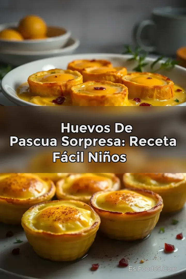 🎉 Huevos de Pascua Sorpresa: Receta F&aacute;cil Ni&ntilde;os ✨