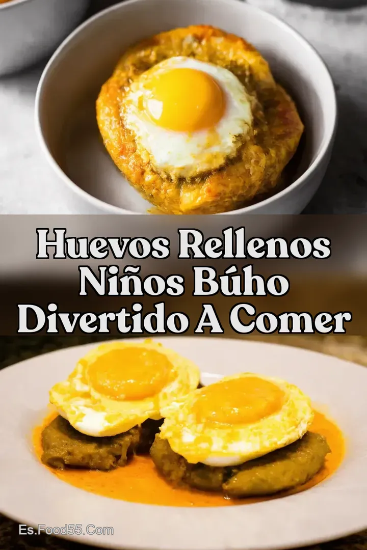 Huevos Rellenos Ni&ntilde;os B&uacute;ho Divertido A Comer