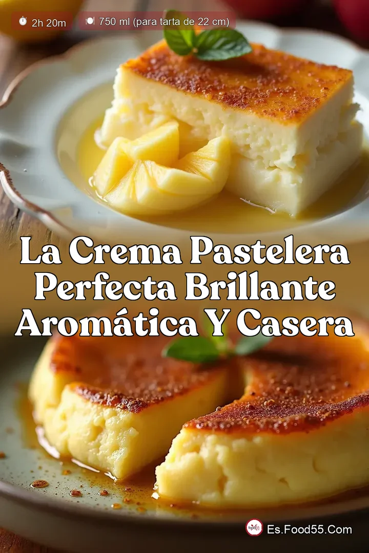La Crema Pastelera Perfecta Brillante Arom&aacute;tica y Casera