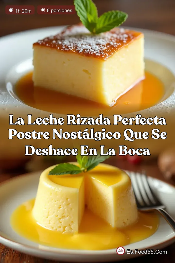 La Leche Rizada Perfecta Postre Nost&aacute;lgico que se Deshace en la Boca